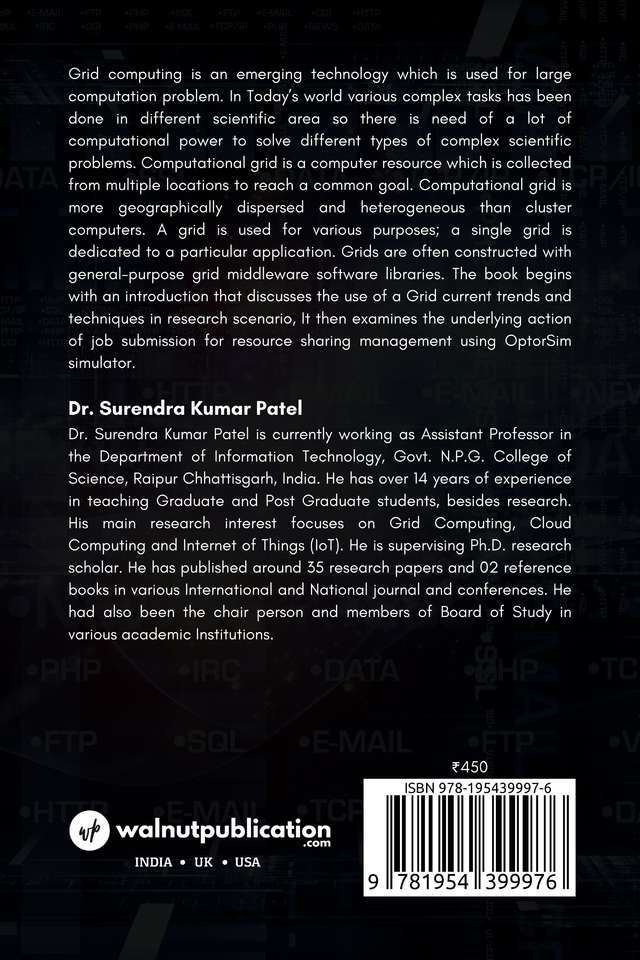 Grid Computing: Tools and techniques with Experimental Analysis back cover view