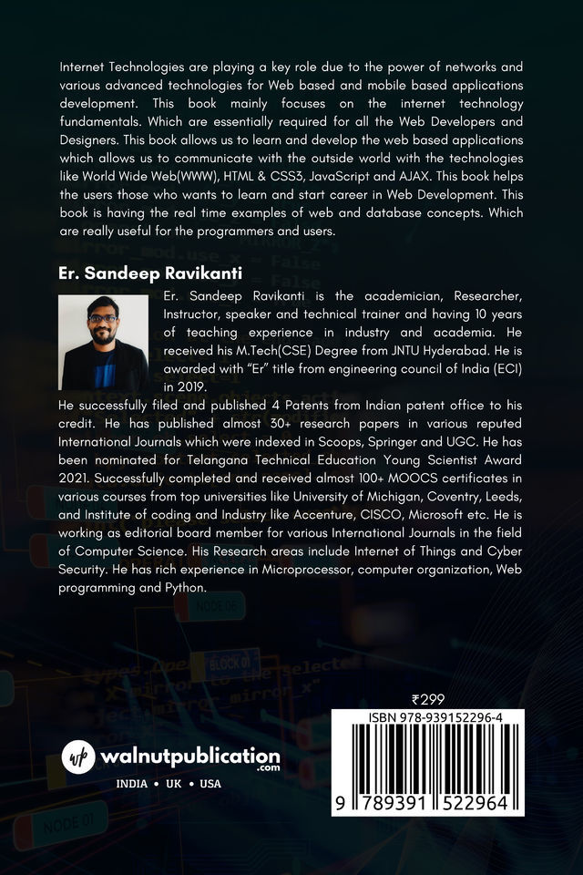 Internet Technologies back cover view