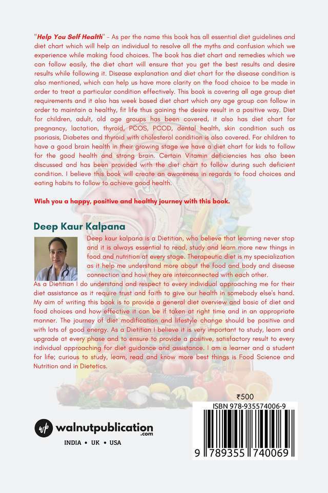 Help your Self Health back cover view