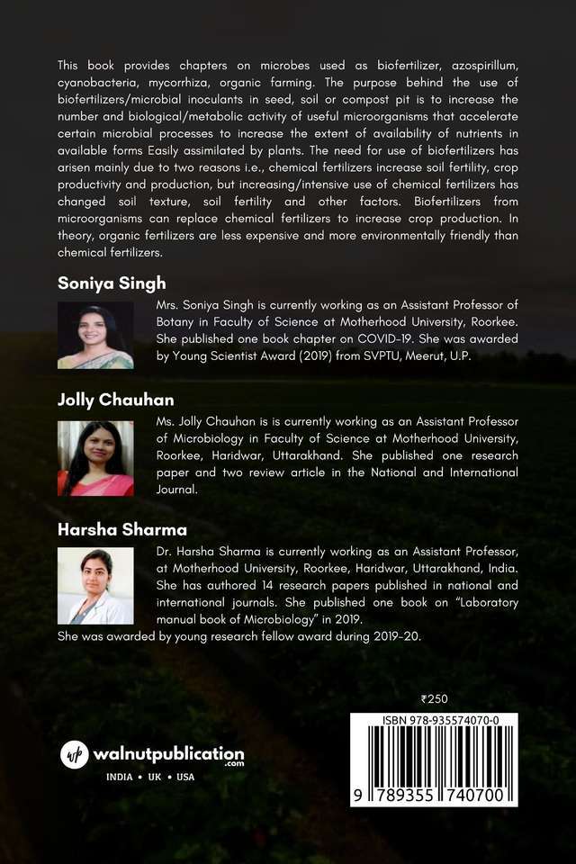 Biofertilizer back cover view