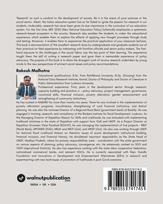 Blooming India: Strengthening Social Policies back cover view