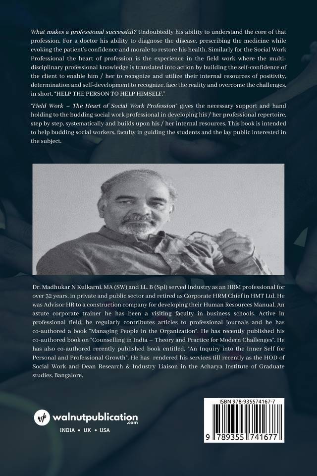 Field Work - The Heart of Social Work Profession back cover view