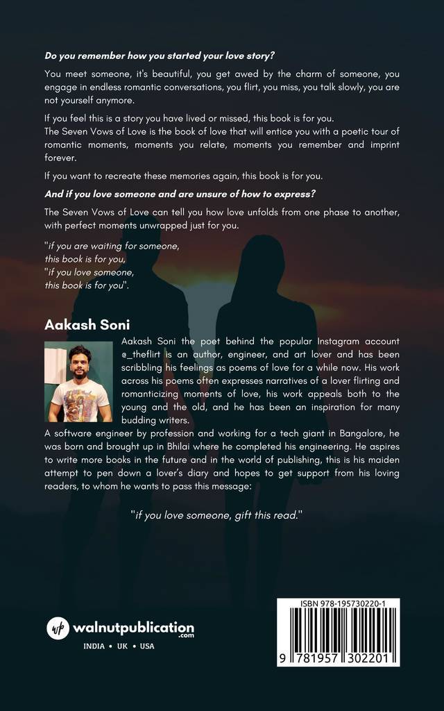 The Seven Vows of Love back cover view