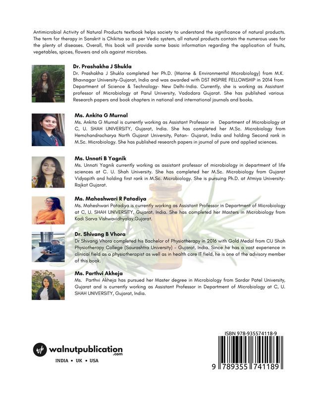 Antimicrobial Activity of Natural Products back cover view
