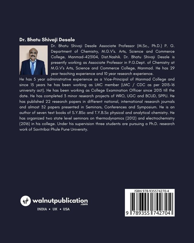 Basic Concept in Electrochemistry back cover view