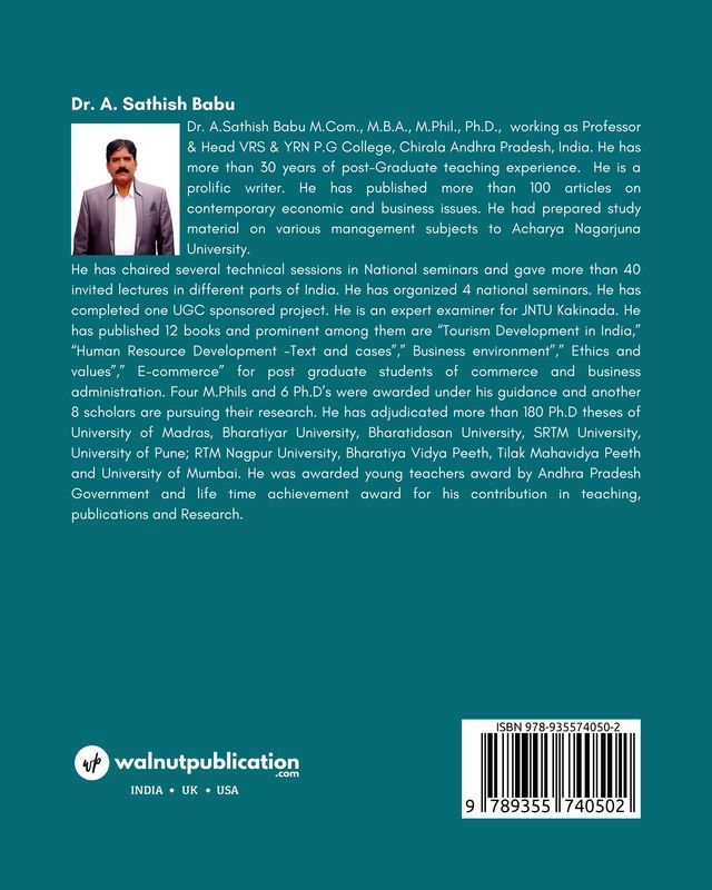 Entrepreneurship and Incubation: Text and Cases back cover view