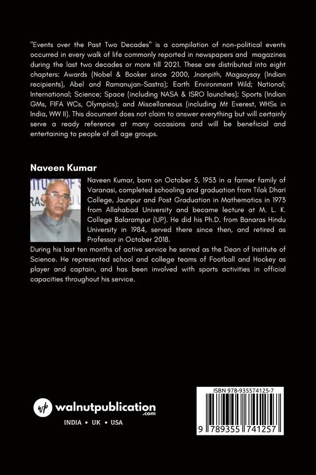 Events Over the Past Two Decades- Vol II back cover view