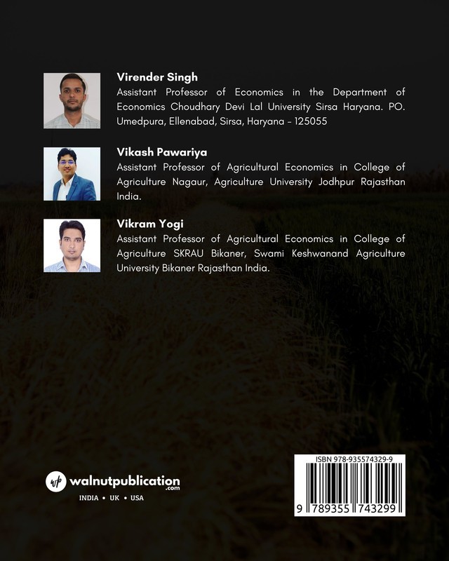 Impact Assessment of Crop Diversification in Haryana: A Case Study back cover view