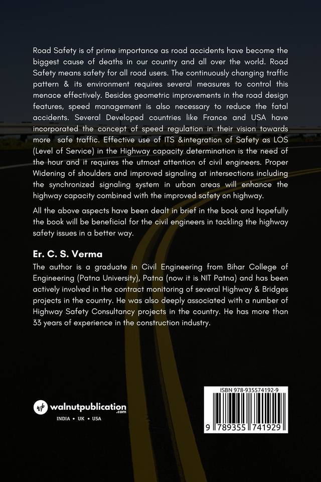 Highway Safety Review: An Engineer Perspective back cover view