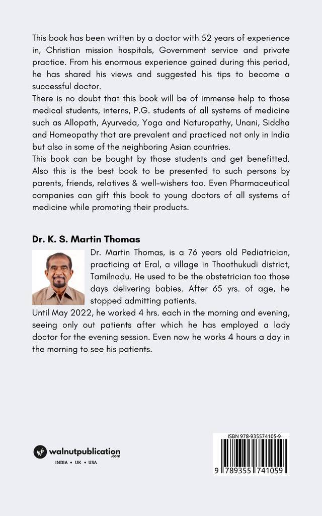 How to be a successful doctor back cover view