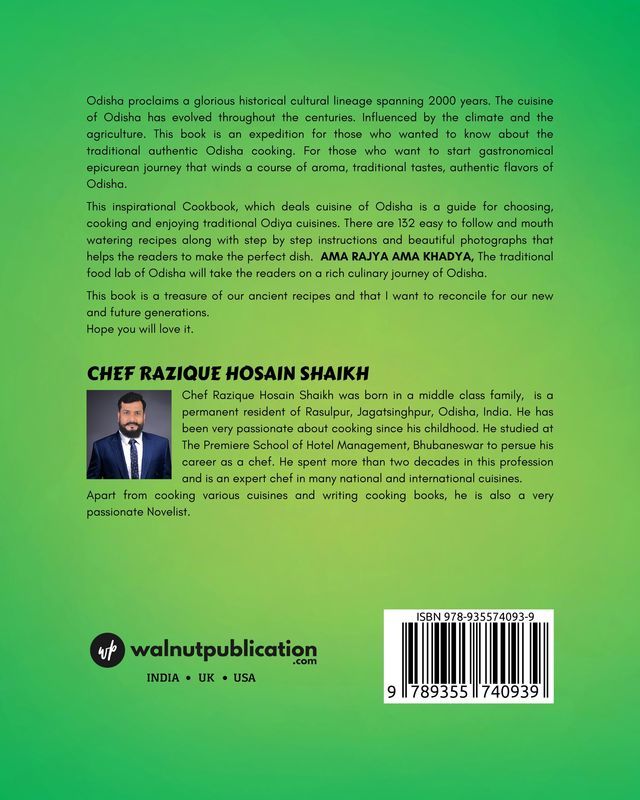 Ama Rajya Ama Khadya (The Traditional Food Lab of Odisha) back cover view