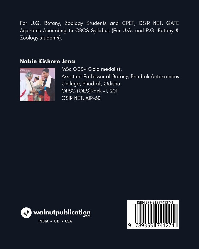 Concepts of Biochemistry back cover view