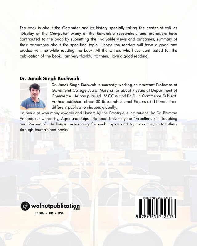 Productivity and Multi-Screen Computer Display back cover view