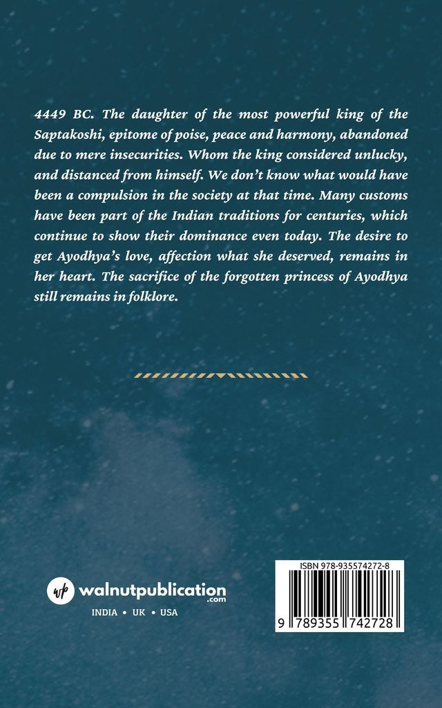 Shanta: The Forgotten Princess of Ayodhya back cover view