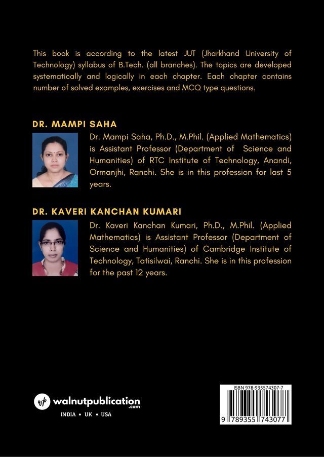 Engineering Mathematics Volume-II back cover view