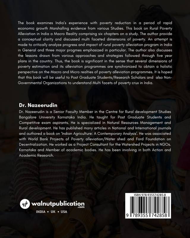 Rural Poverty Alleviation in India: A Macro Reality back cover view