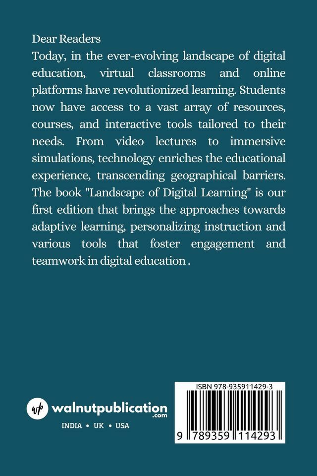 Landscape of Digital Education back cover view