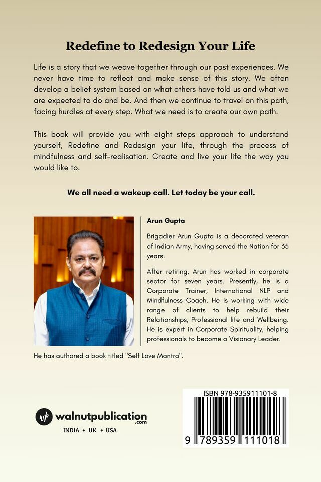 Redefine to Redesign Your Life back cover view