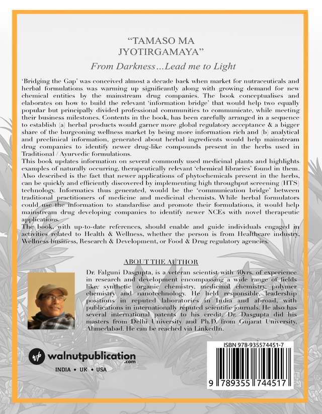 Bridging the Gap Between Ayurvedic Traditions & Current Healthcare Needs back cover view