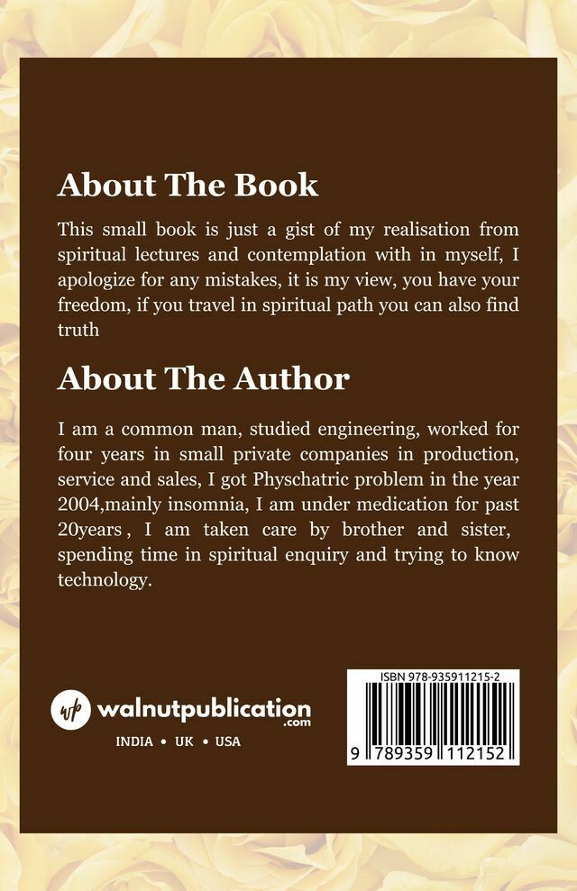 Purification and God Realisation for Common Man back cover view